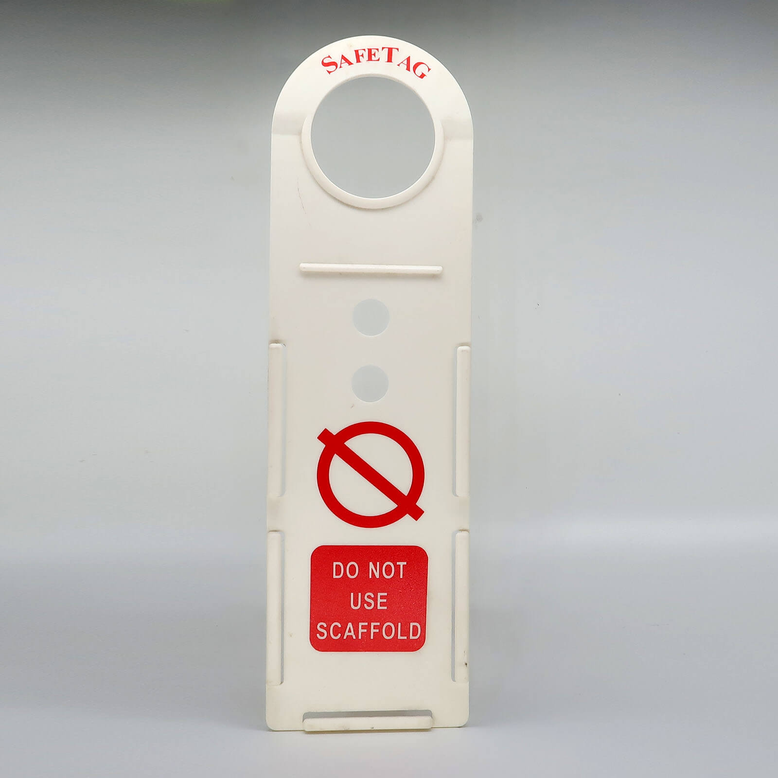Warning Safety Scaffold Safe To Use Tag and Holders